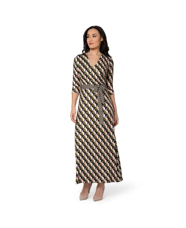 Leota Women's Perfect Wrap Maxi Dress Orange Size Small sold by Leota