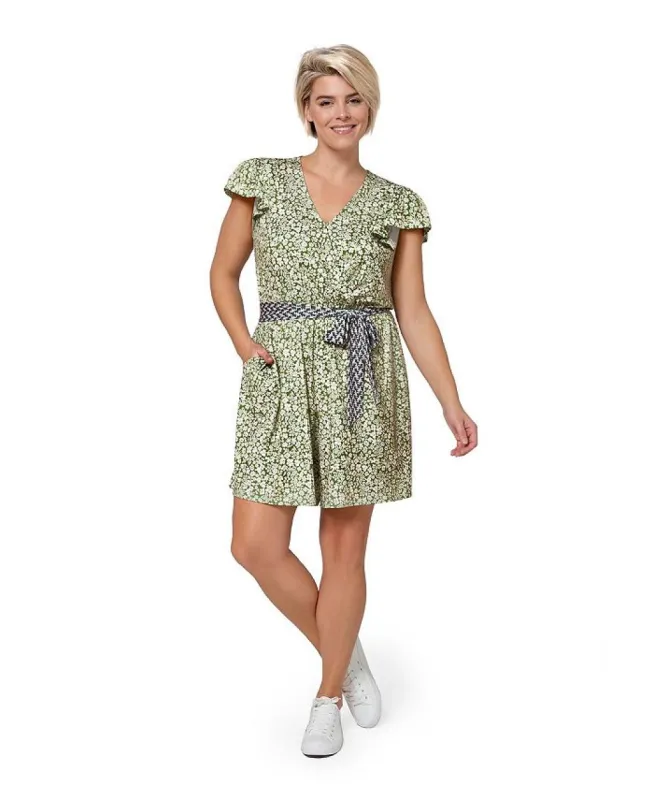 Leota Women's Darcey Romper Green Size 2X sold by Leota