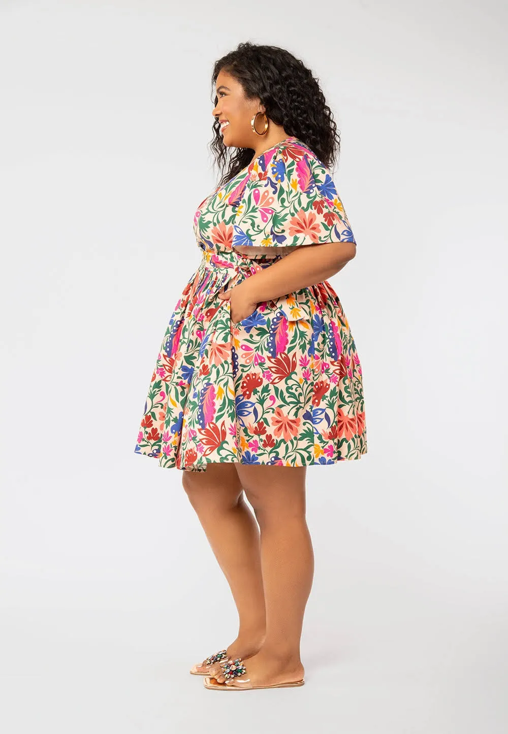 Leota Women's Alena Floral Dress Brown sold by Leota product image thumbnail 5