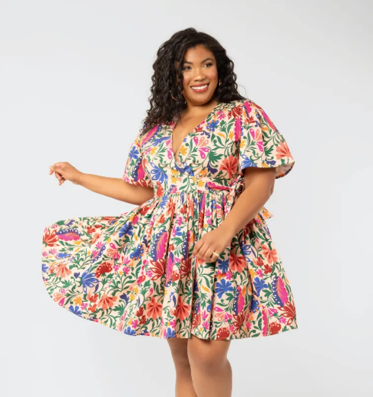 Leota Women's Alena Floral Dress Brown sold by Leota