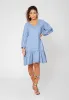 Leota Women's Embroidered Luna Dress in Chambray Lord & Taylor Blue sold by Leota