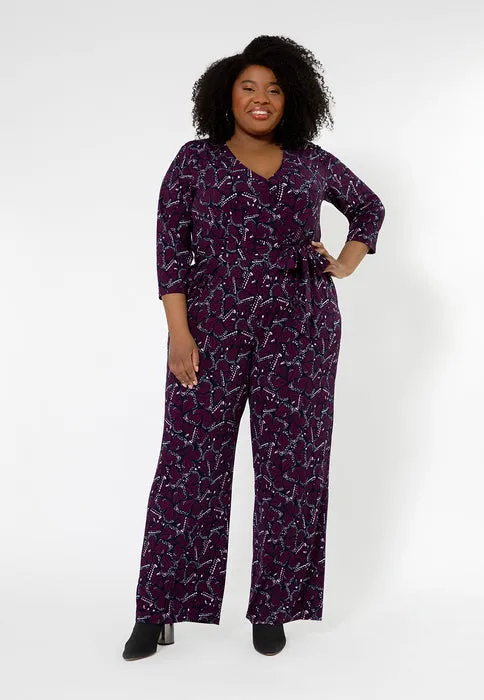 Leota Women's Leia V-Neck Jumpsuit (Curve) Purple sold by Leota product image thumbnail 2