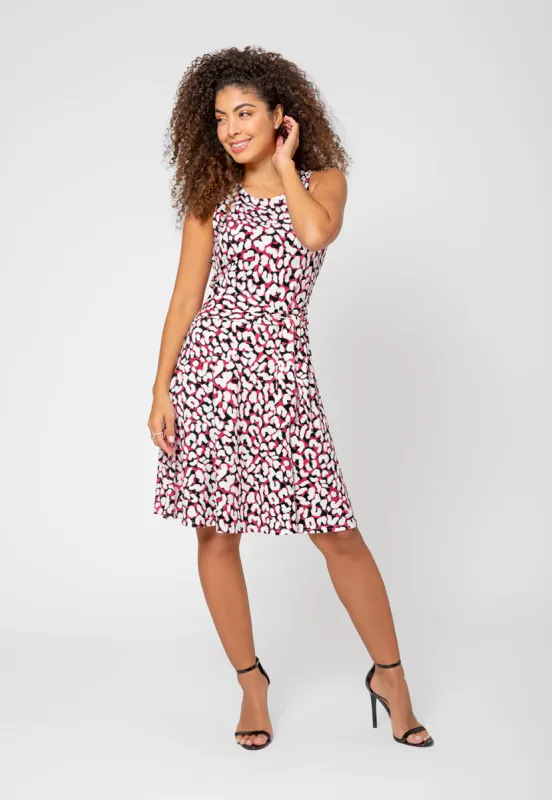 Leota Women's Calista Side Tie Dress Brown sold by Leota