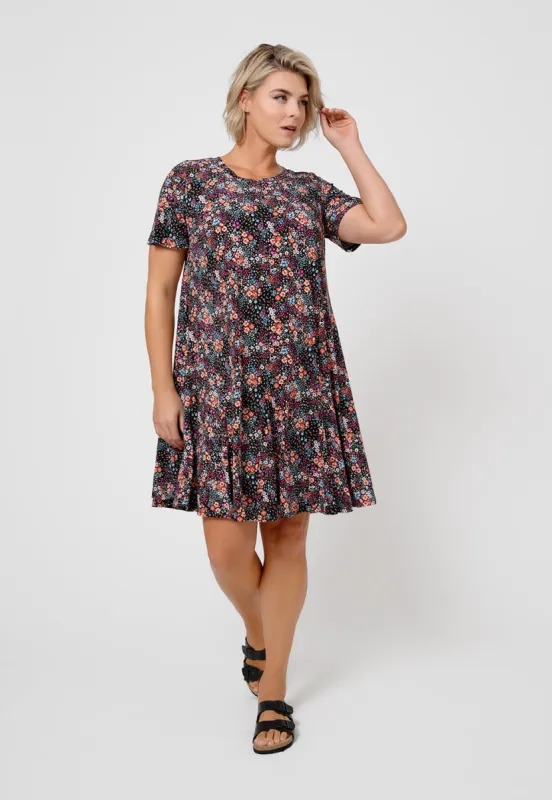 Leota Women's Serenity Dress in Confetti Floral (Curve) sold by Leota