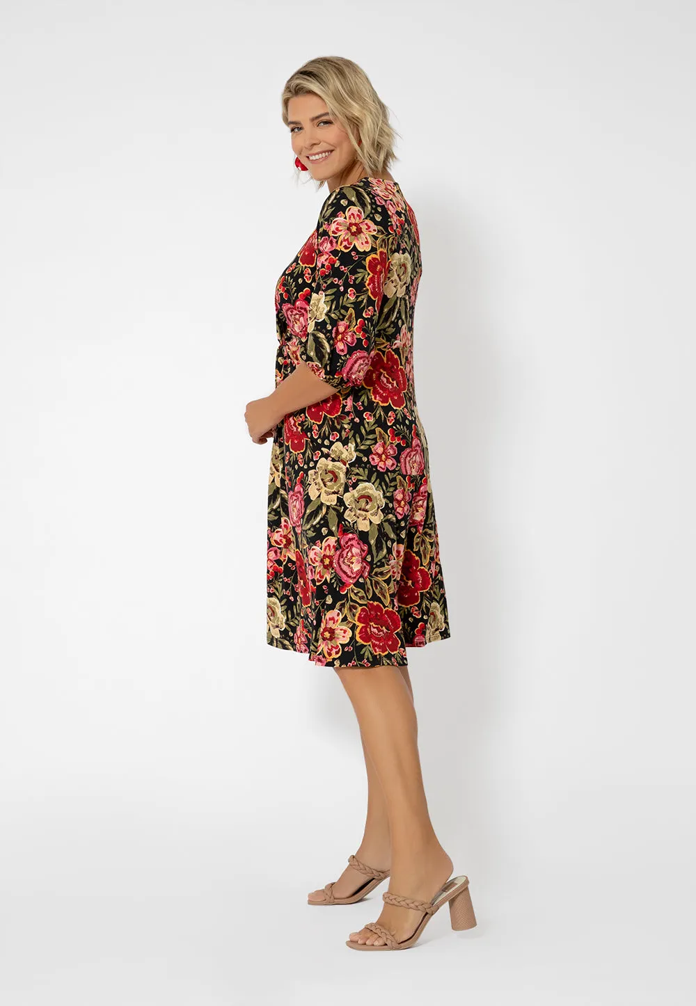 Leota Women's Tanya Floral Print Dress Red sold by Leota product image thumbnail 2