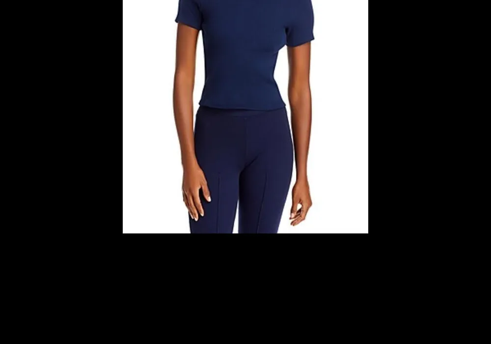 Donni Ribbed Jersey Crew Tee Navy sold by Leota product image thumbnail 2