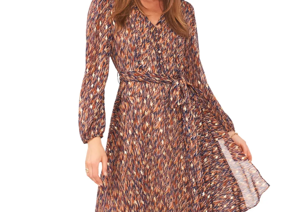 Vince Camuto Women's Belted High-Low Maxi Dress Blue Size XXS sold by Leota product image thumbnail 2