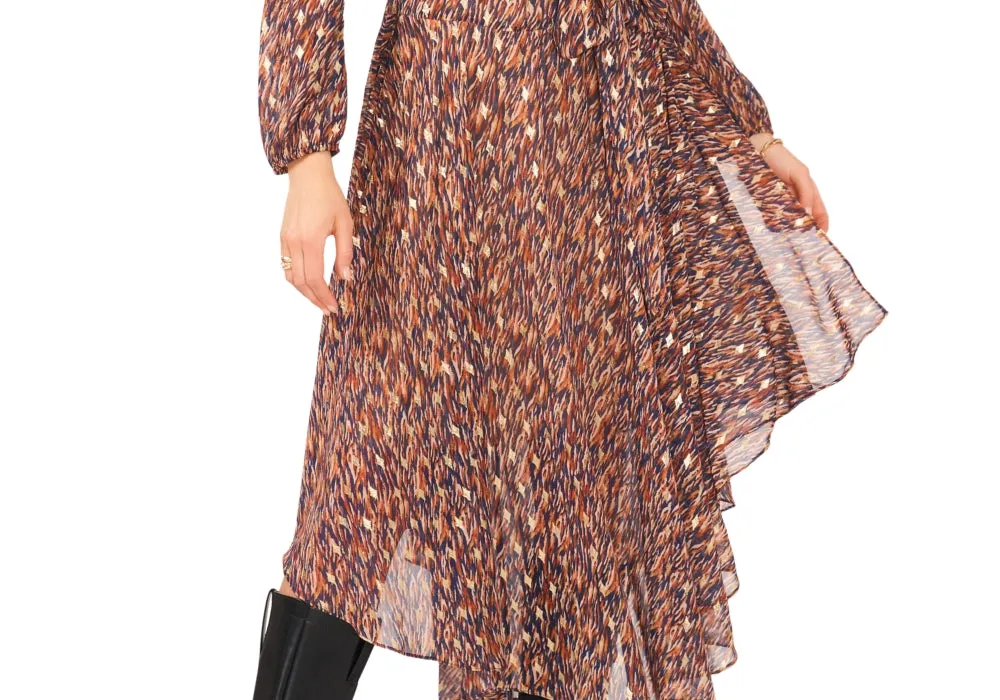 Vince Camuto Women's Belted High-Low Maxi Dress Blue Size XXS sold by Leota product image thumbnail 3