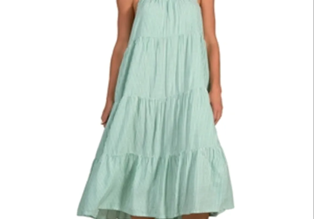 Elan Tiered Halter Maxi Dress Size XS sold by Leota product image thumbnail 5