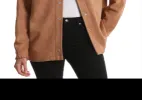 Bagatelle Faux Suede Shacket Camel sold by Leota