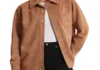 Bagatelle Faux Suede Shacket Camel sold by Leota