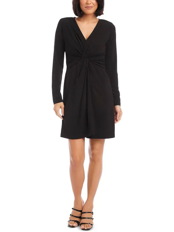 Karen Kane Twist Front Dress Black sold by Leota