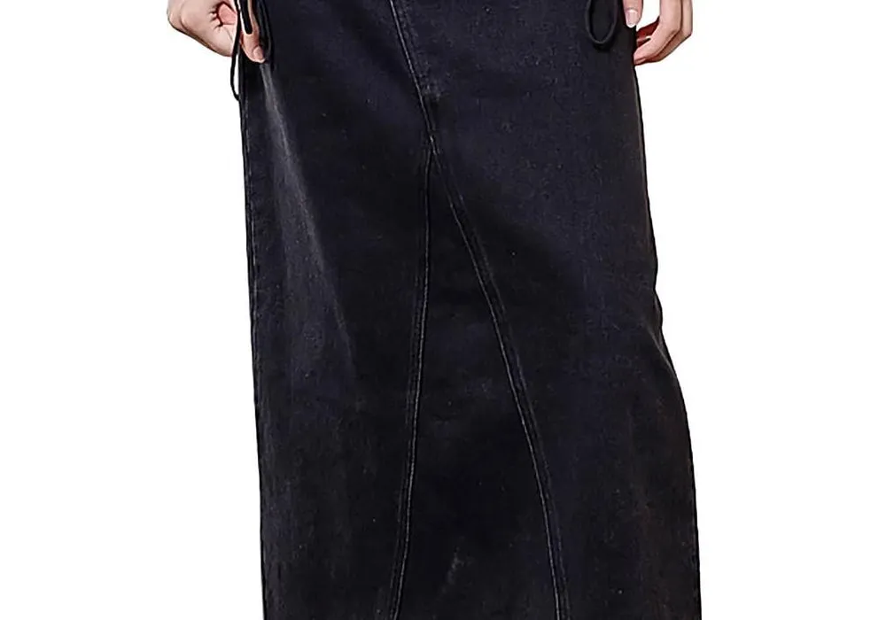 Moon River Cotton Studded Midi Skirt Black sold by Leota product image thumbnail 3