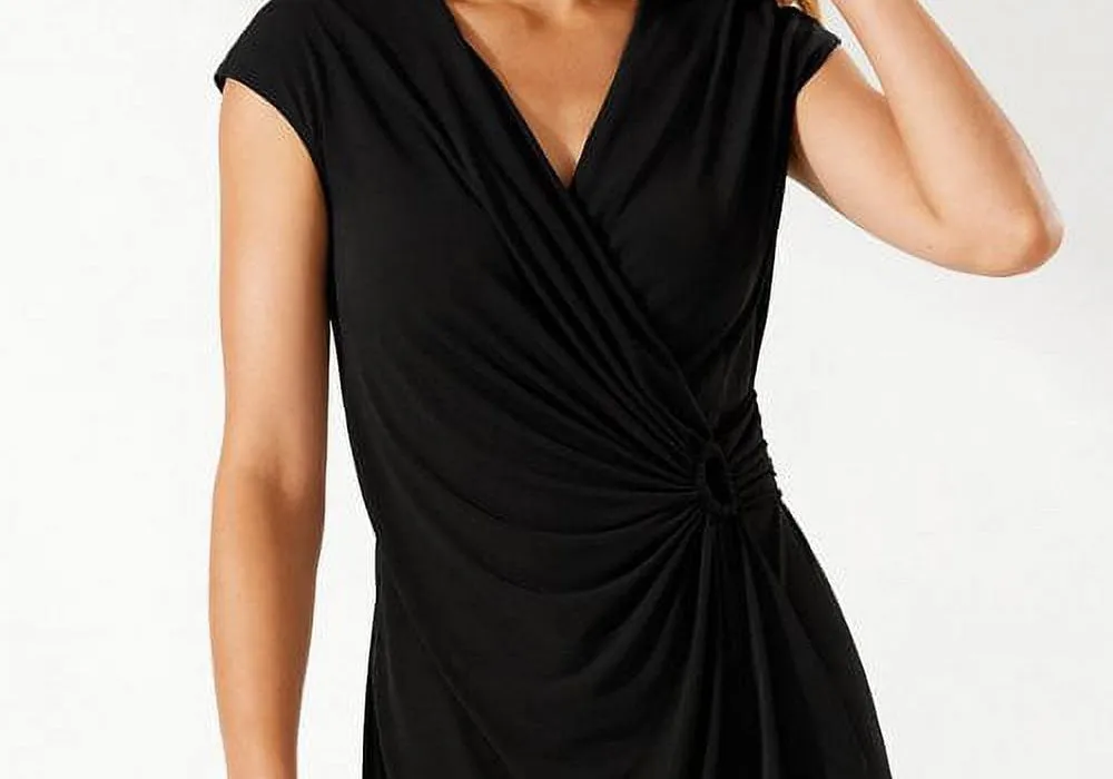 Tommy Bahama Carmela Faux Wrap Dress Black Size L sold by Leota product image thumbnail 3