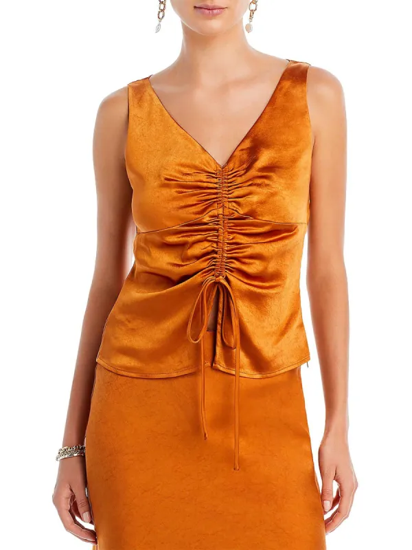 Lucy Paris Gathered Top Gold sold by Leota