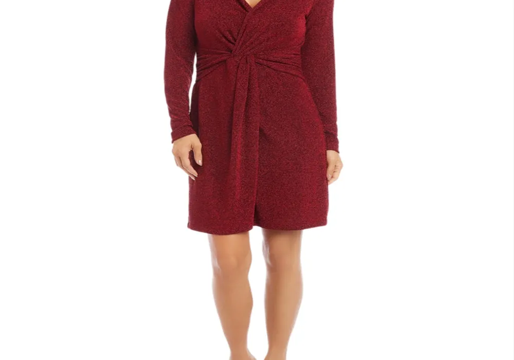 Karen Kane Twist Front Dress Red sold by Leota product image thumbnail 5