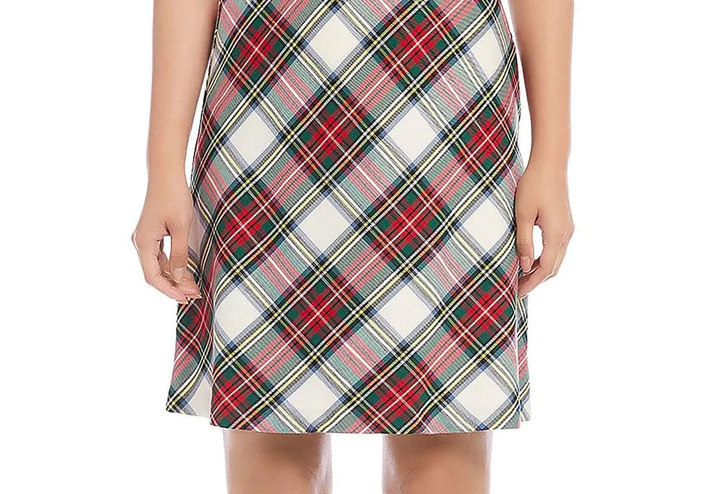Karen Kane Bias Cut Plaid Pencil Skirt Multi Size Large sold by Leota product image thumbnail 2