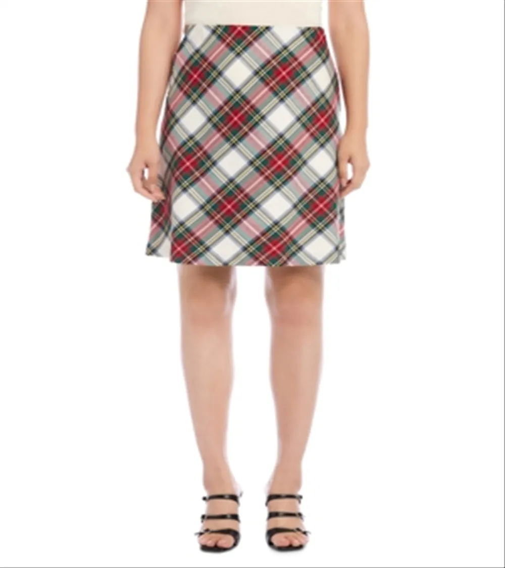Karen Kane Bias Cut Plaid Pencil Skirt Multi Size Large sold by Leota product image thumbnail 4