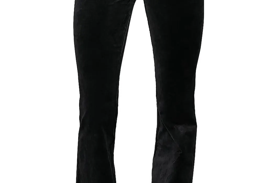 PAIGE Lou Lou Velvet High Waist Flare Pants Black Size 25 sold by Leota product image thumbnail 3