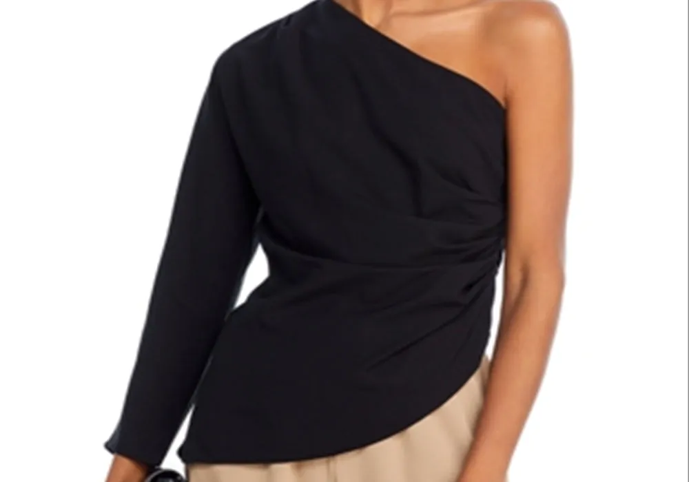 Grey Lab Asymmetric One Shoulder Top Black Size M sold by Leota product image thumbnail 5