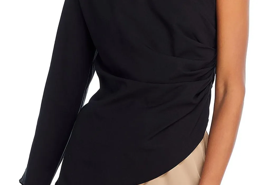 Grey Lab Asymmetric One Shoulder Top Black Size M sold by Leota product image thumbnail 3