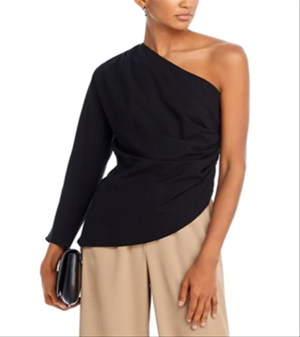 Grey Lab Asymmetric One Shoulder Top Black Size M sold by Leota product image thumbnail 4
