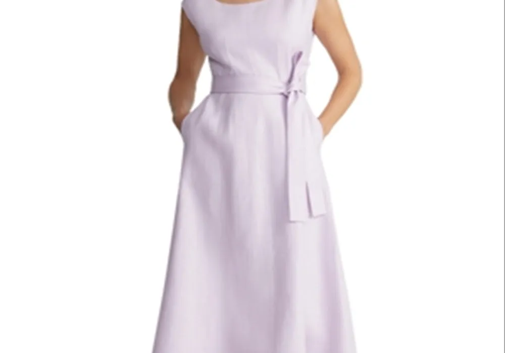 Lafayette 148 New York Belted Fit and Flare Dress Size 6 sold by Leota product image thumbnail 2