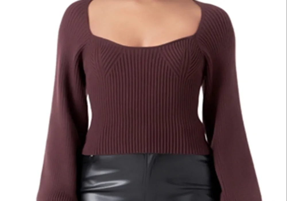 Endless Rose Knitted Balloon Sleeve Top sold by Leota product image thumbnail 2