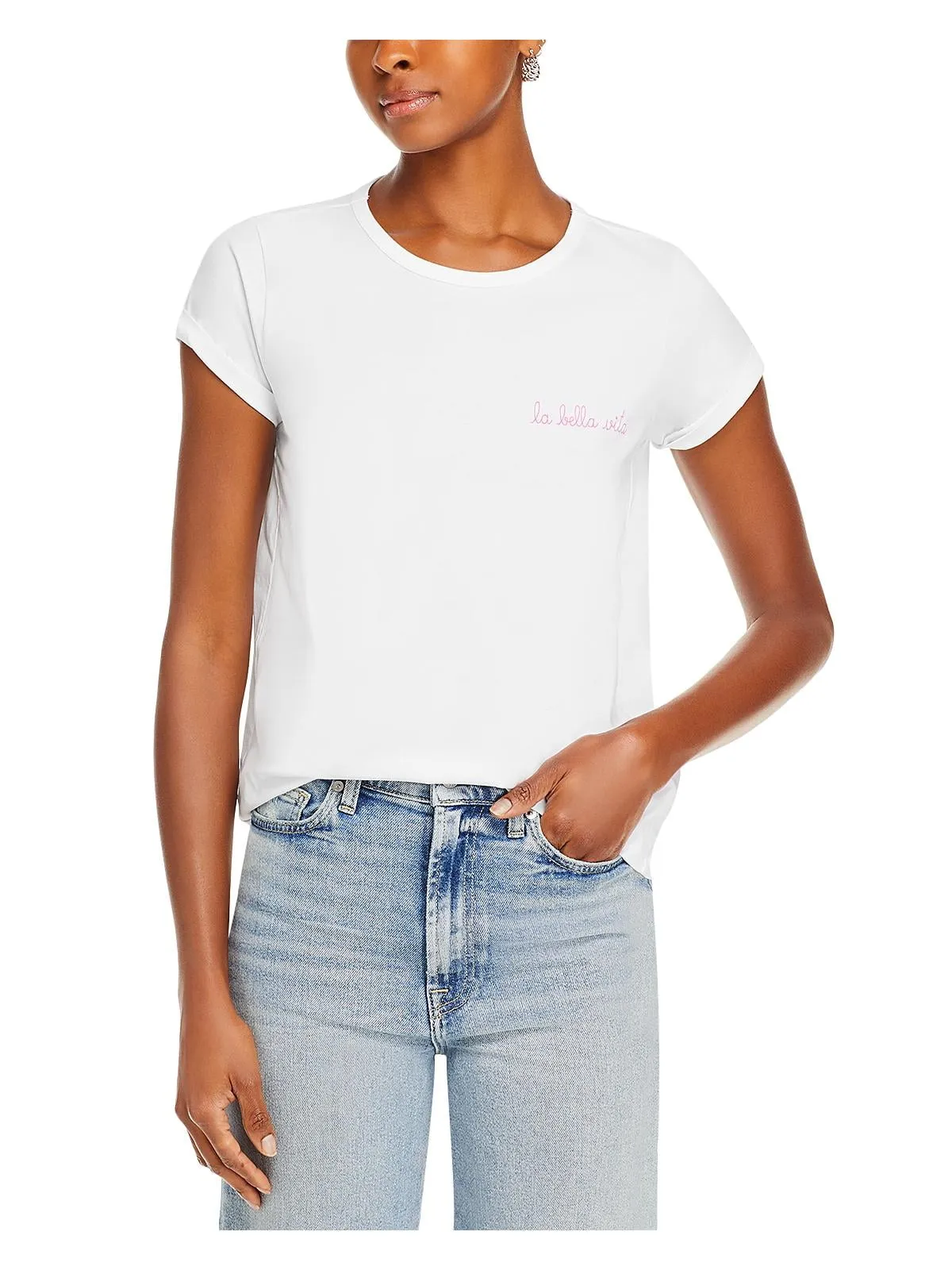 Maison Labiche Cotton La Bella Vita Tee White Size M sold by Leota