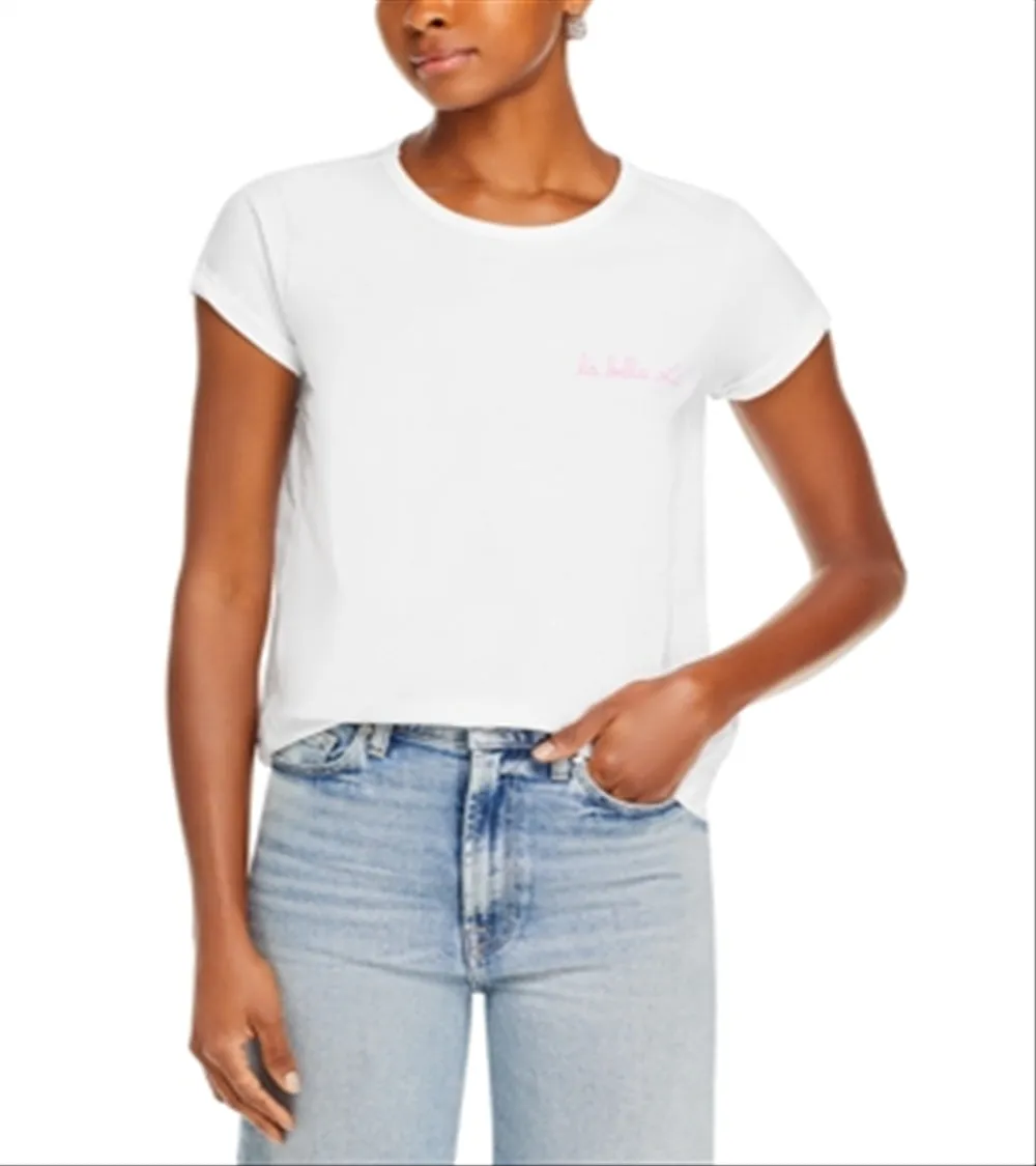 Maison Labiche Cotton La Bella Vita Tee White Size M sold by Leota product image thumbnail 4
