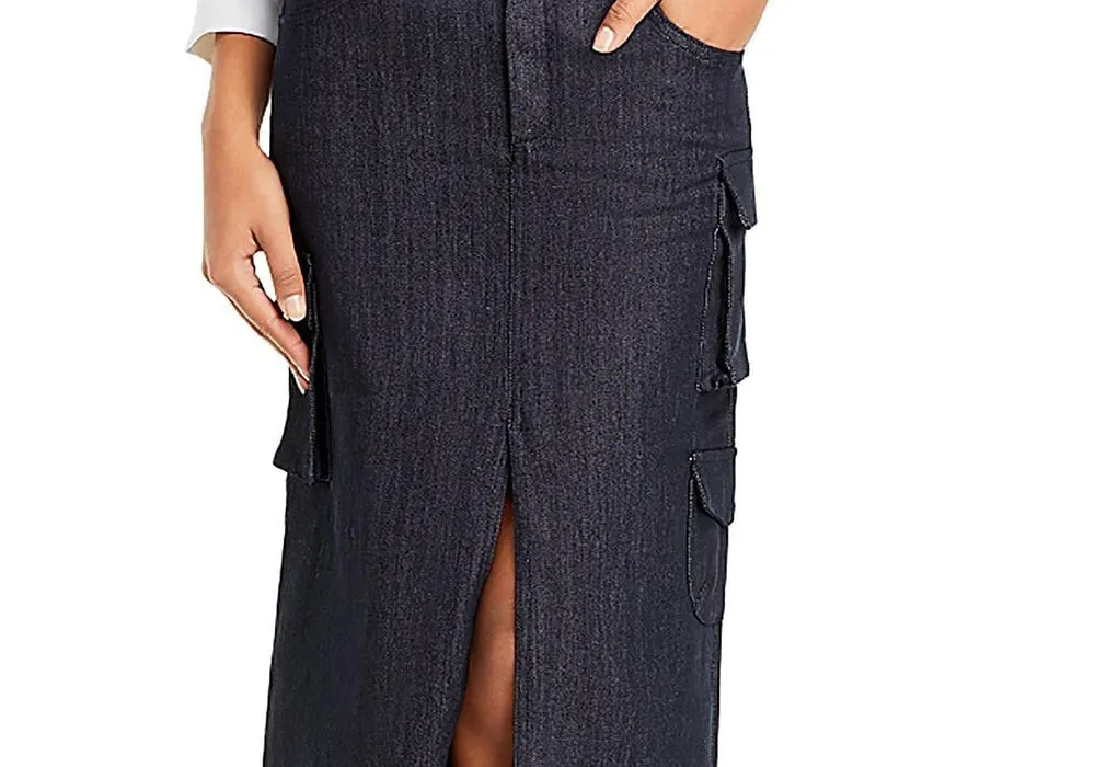 line and dot Mora Maxi Skirt Gray sold by Leota product image thumbnail 2