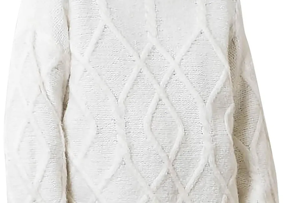 Moon River Destroyed Cable Sweater Size XS sold by Leota product image thumbnail 3