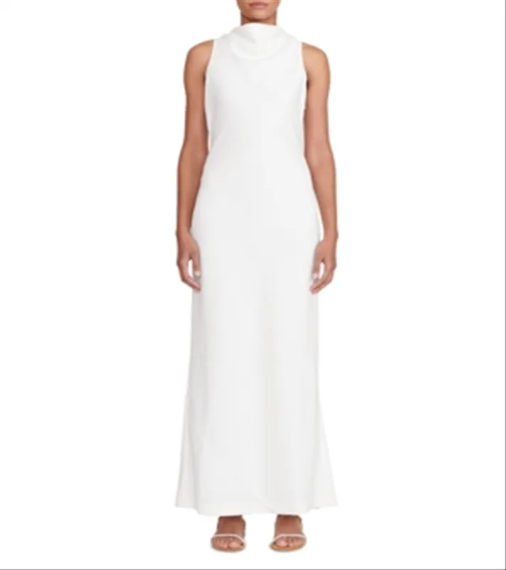 Staud Shannon Chain Embellished Gown White Size XL sold by Leota