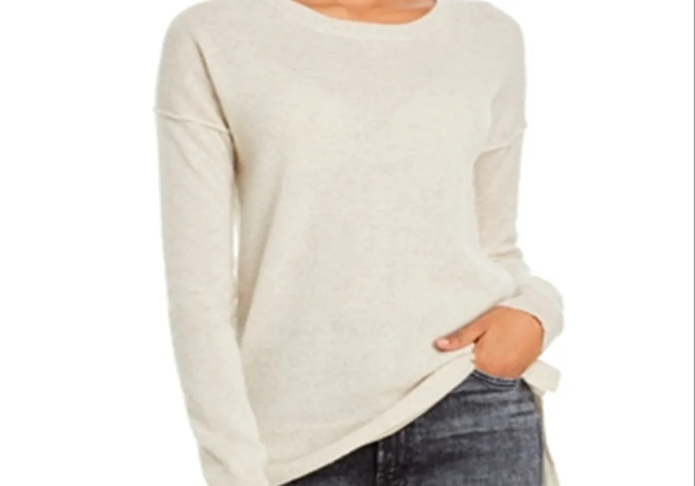 Aqua Cashmere High Low Cashmere Sweater Gray Size S sold by Leota product image thumbnail 2