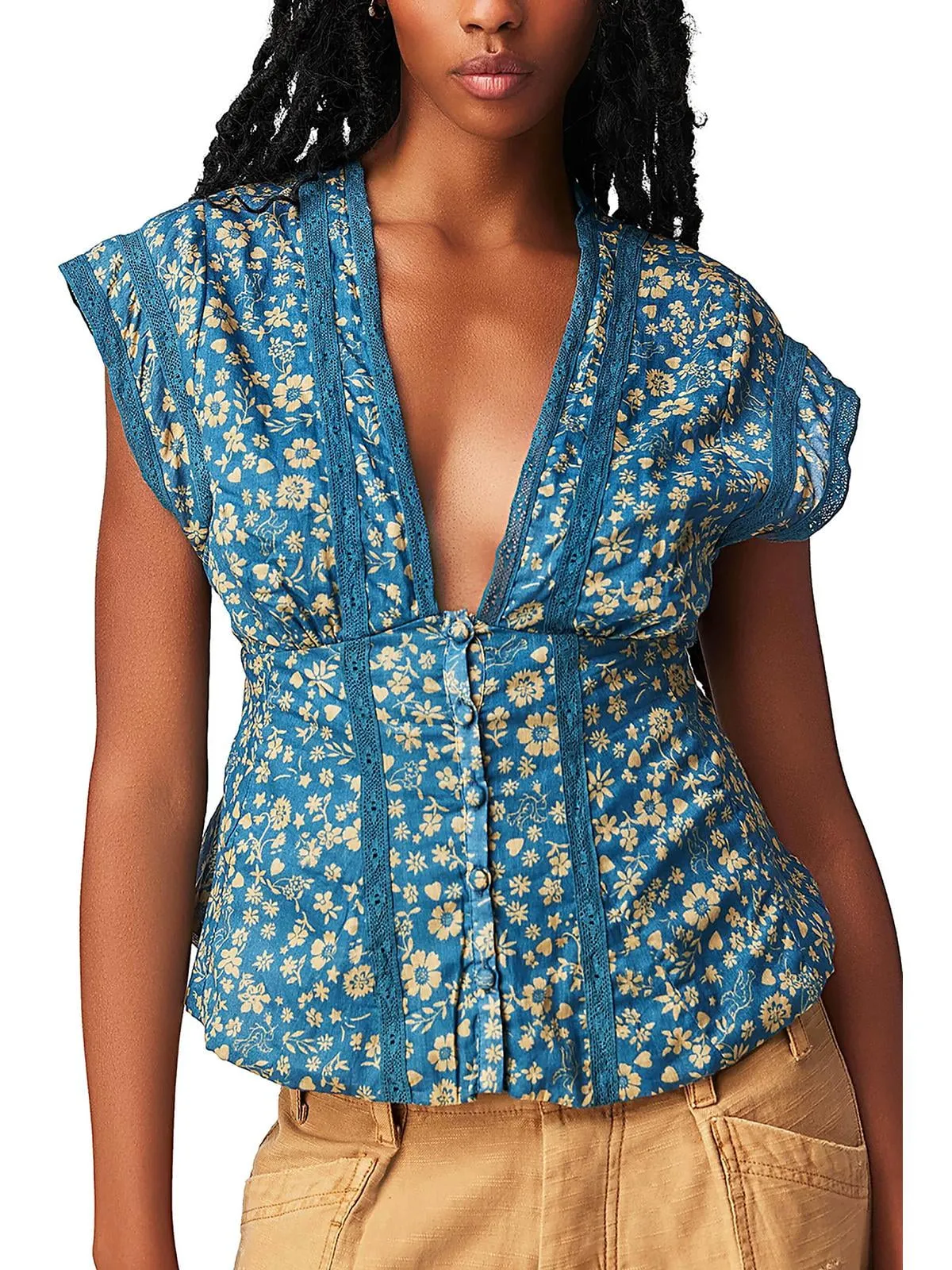 Free People Landy Printed Top Size XS sold by Leota