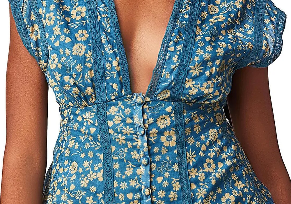 Free People Landy Printed Top Size XS sold by Leota product image thumbnail 3