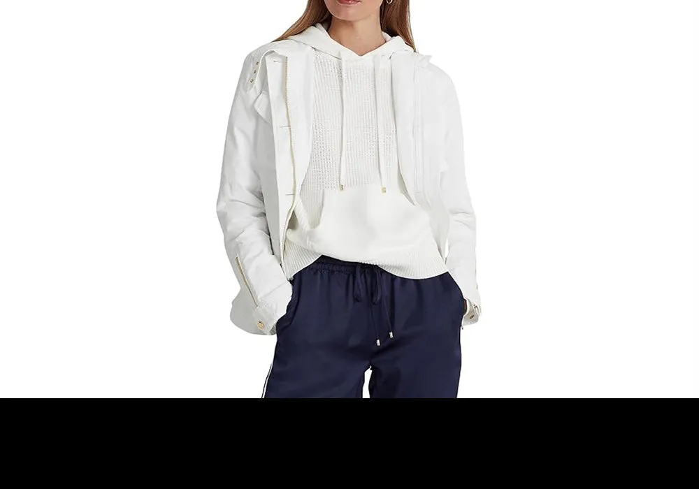 Lauren Ralph Lauren Water-Repellent Taffeta Field Jacket White Size Medium sold by Leota product image thumbnail 2