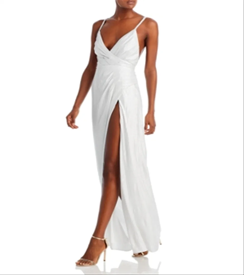 Retrofete Yesi Pleated Lame Gown Size S sold by Leota product image thumbnail 4