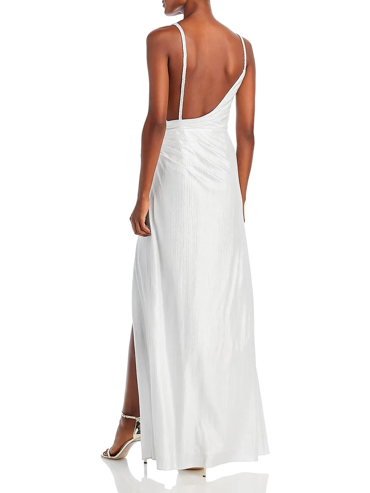 Retrofete Yesi Pleated Lame Gown Size S sold by Leota product image thumbnail 2