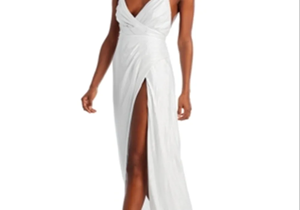 Retrofete Yesi Pleated Lame Gown Size S sold by Leota product image thumbnail 5