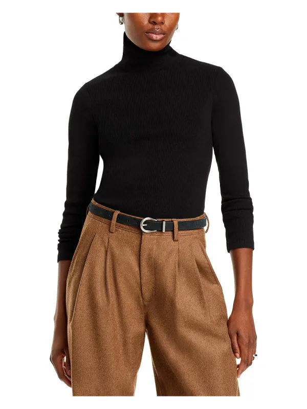 Donni Ribbed Jersey Turtleneck Top sold by Leota