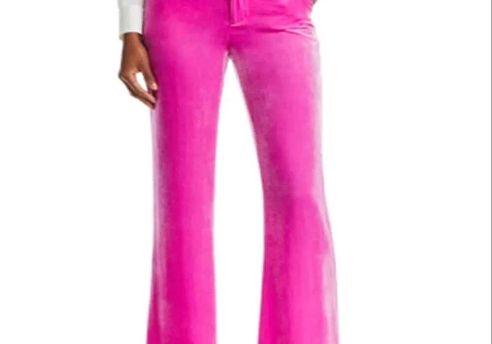 L'Agence Lane Velvet Flared Trousers Pink Size 12 sold by Leota product image thumbnail 2
