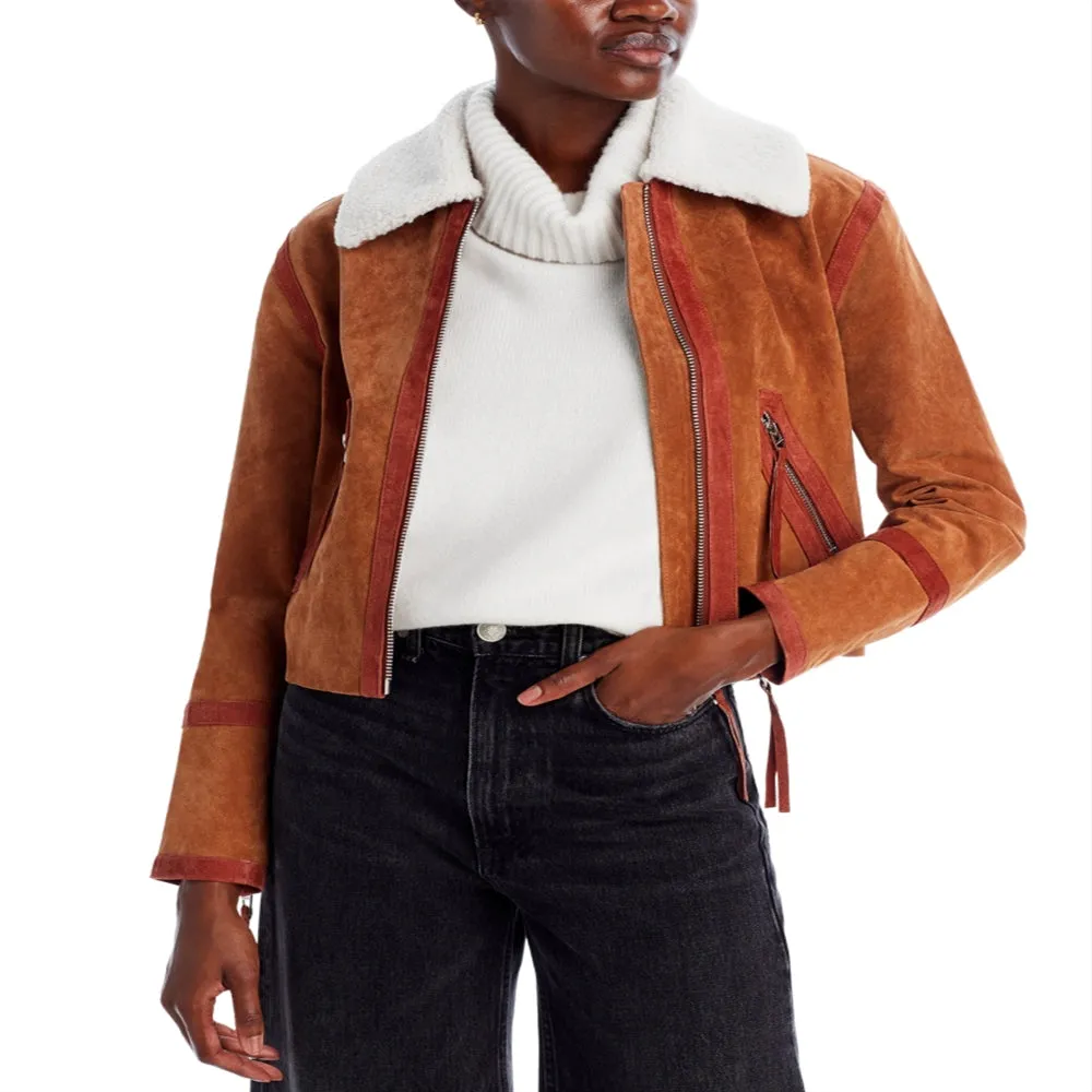 Blanknyc Faux Fur Collar Leather Jacket Brown sold by Leota product image thumbnail 4