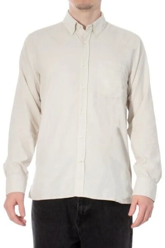 Officine Generale Arsene Long Sleeve Button Front Shirt Brown Size 4XL sold by Leota