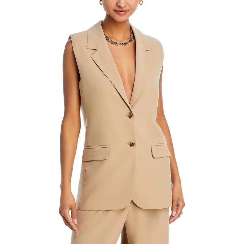 Wayf Wilshire Notch Collar Vest Tan Size XS sold by Leota