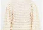 Women's Textured Smock Neck Blouse Natural Size S sold by Leota