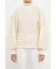 Women's Textured Smock Neck Blouse Natural Size S sold by Leota