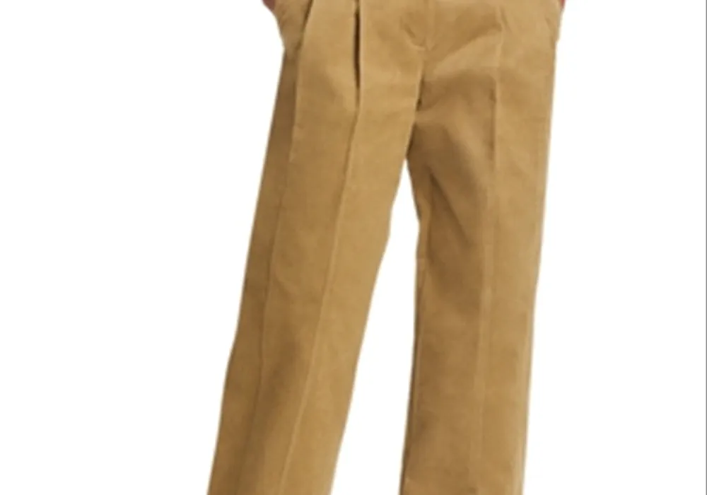 Lvir Cotton Blend Front Pleat Pants Beige Size S sold by Leota product image thumbnail 2