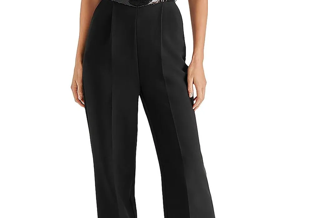 Steve Madden Riki Sequin Bustier Jumpsuit Black Size Small sold by Leota product image thumbnail 3