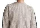 rag & bone Ingrid Wool Crewneck Sweater Gray Size L sold by Leota